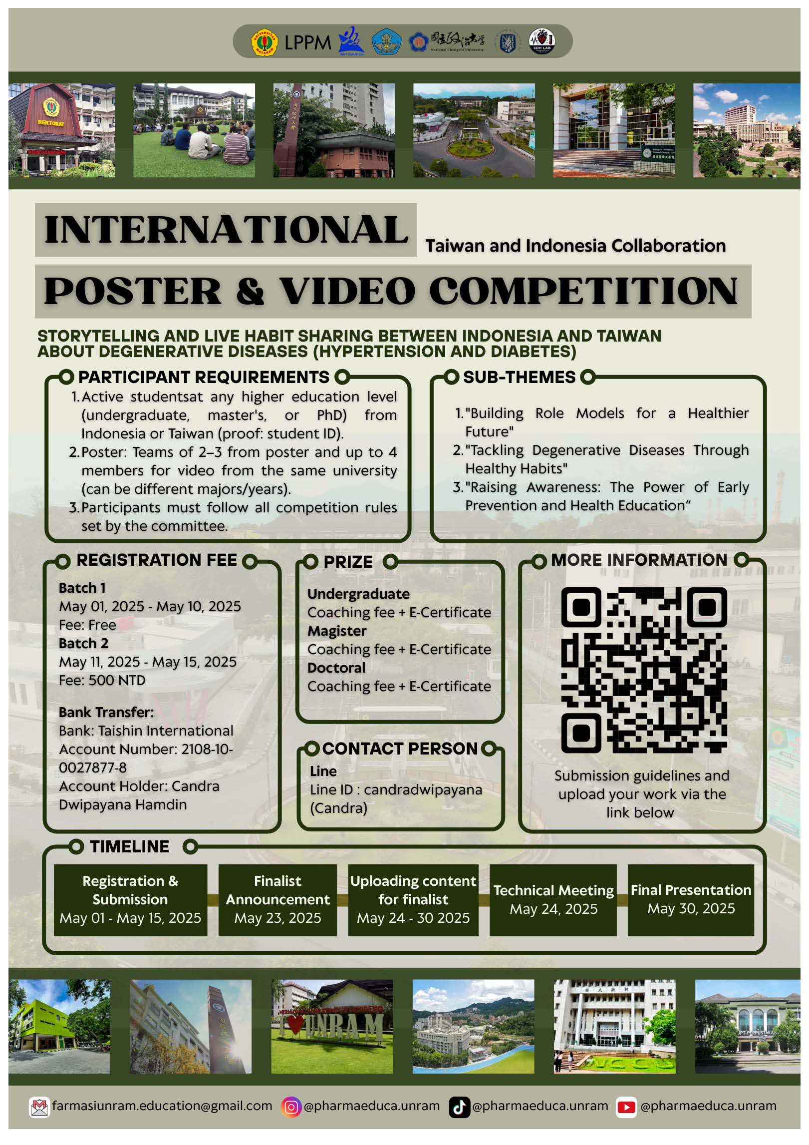 【Activity】Taiwan-Indonesia Collaboration International Poster and Video Competition